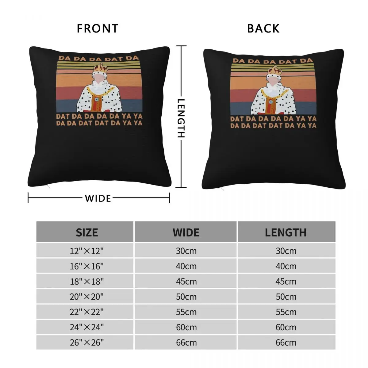 Hamilton King-George Chorus Square Pillowcase Polyester Linen Velvet Creative Decor Throw Pillow Case Sofa Seater Cushion Cover