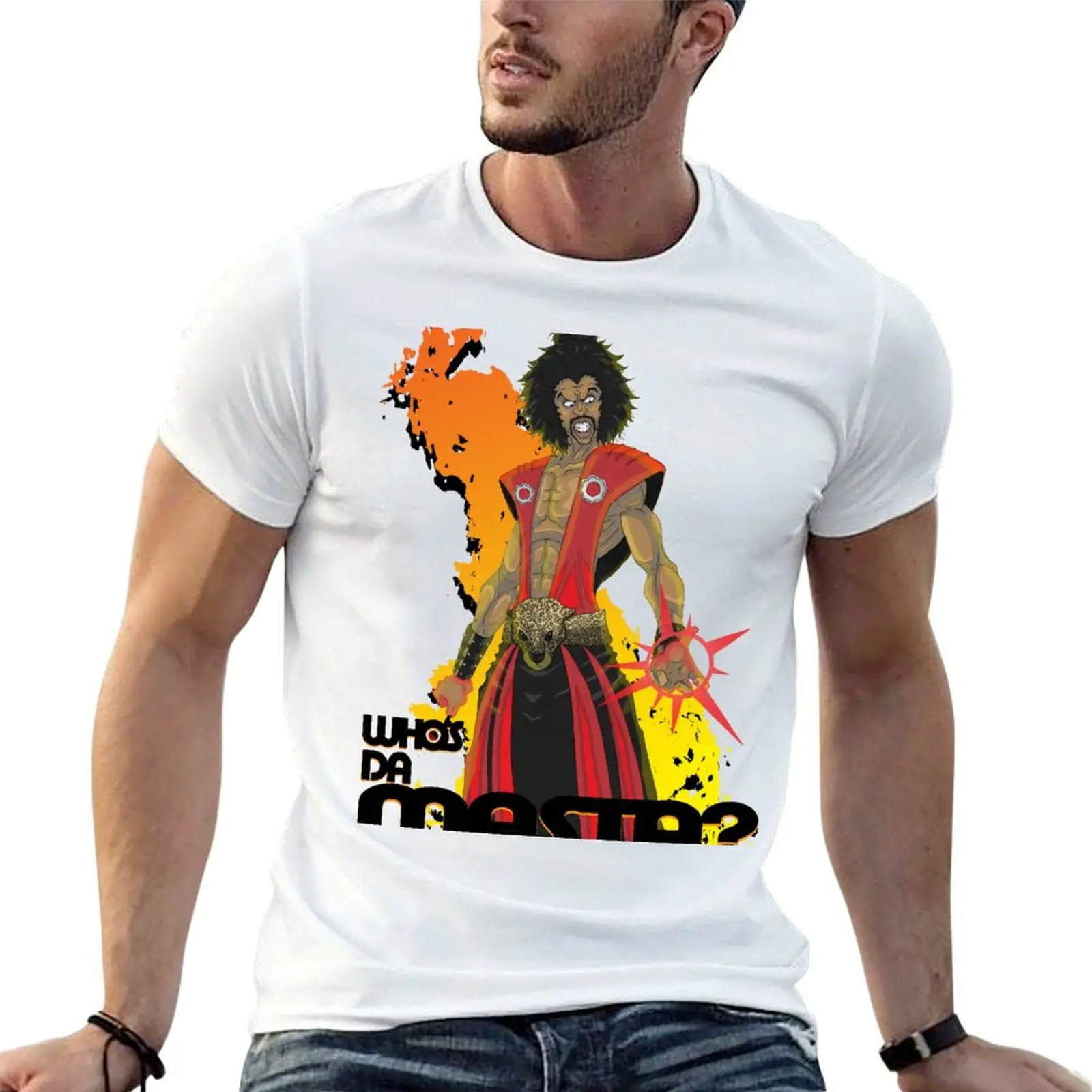 Sho'nuff the Shogun of Harlem T-shirt Short sleeve tee plain kawaii clothes tshirts for men