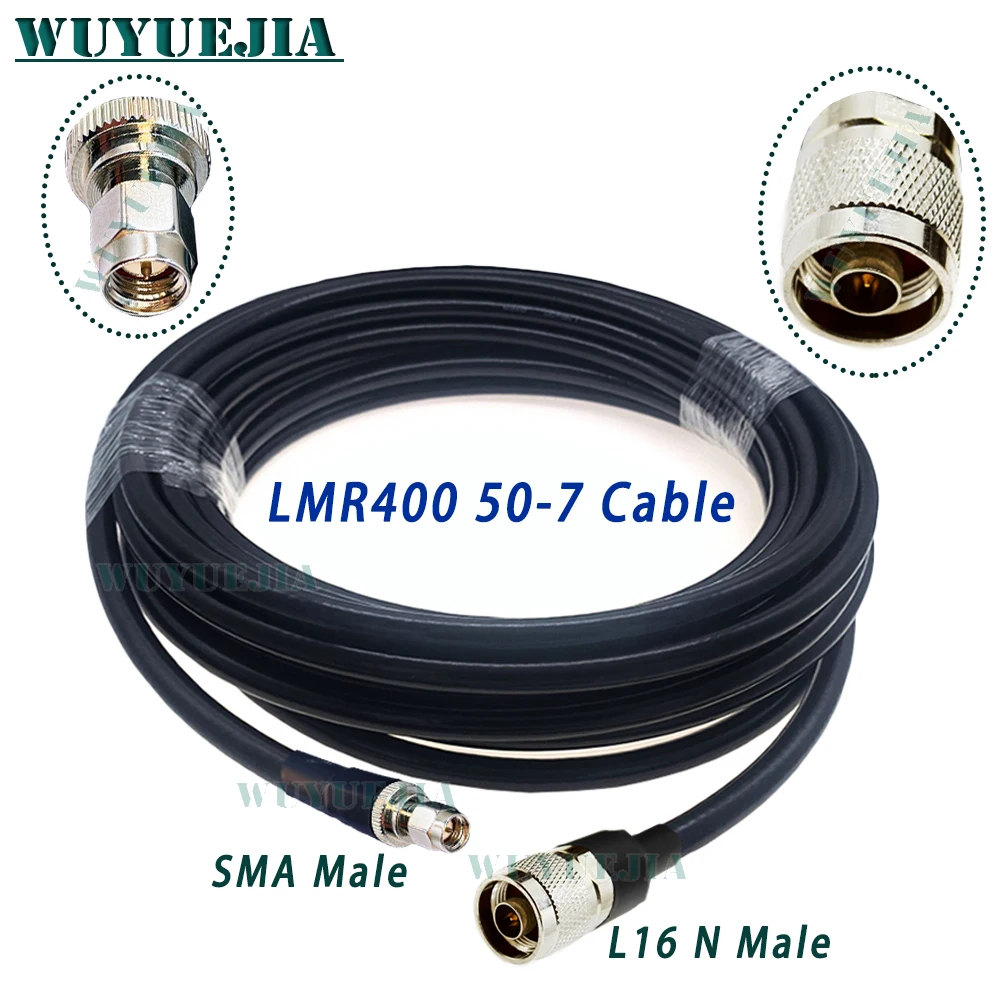 

SMA Male to L16 N Male or Female Jack LMR400 Cable 50-7 RF Coaxial Pigtail High Quality Low Loss RF Coax Cable Jumper Cord 50Ohm