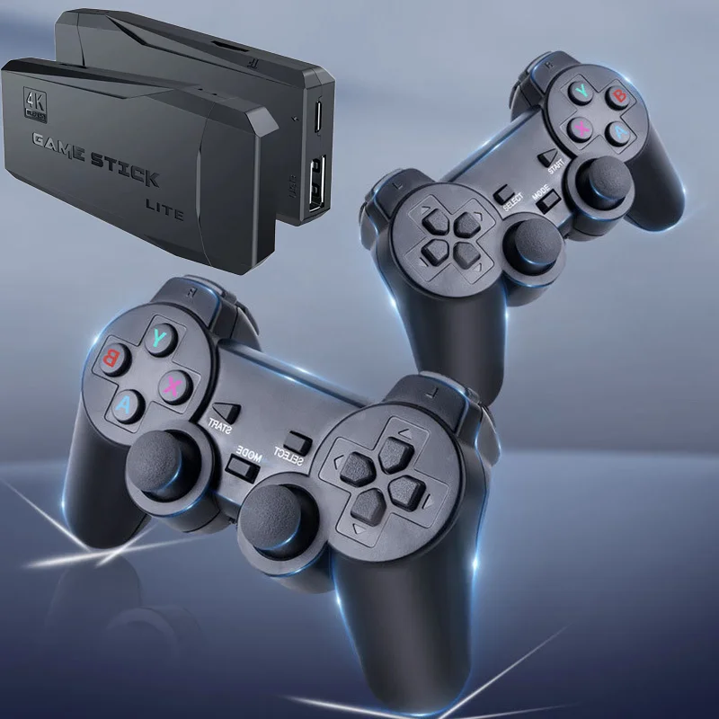 

M8 Game Console TV Connect with 2 Wireless Controllers FC Cartridge Retro Arcade System for Family Kids Adults Home