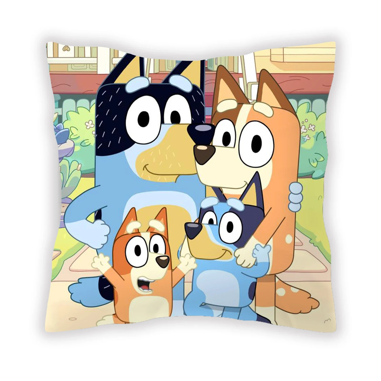 Bluey Bingo Chilli Pillowslip Cover Anime Cartoon Printed Bedroom Sofa Decoration Home Throw Pillowcase Cushion Child/adult Gift