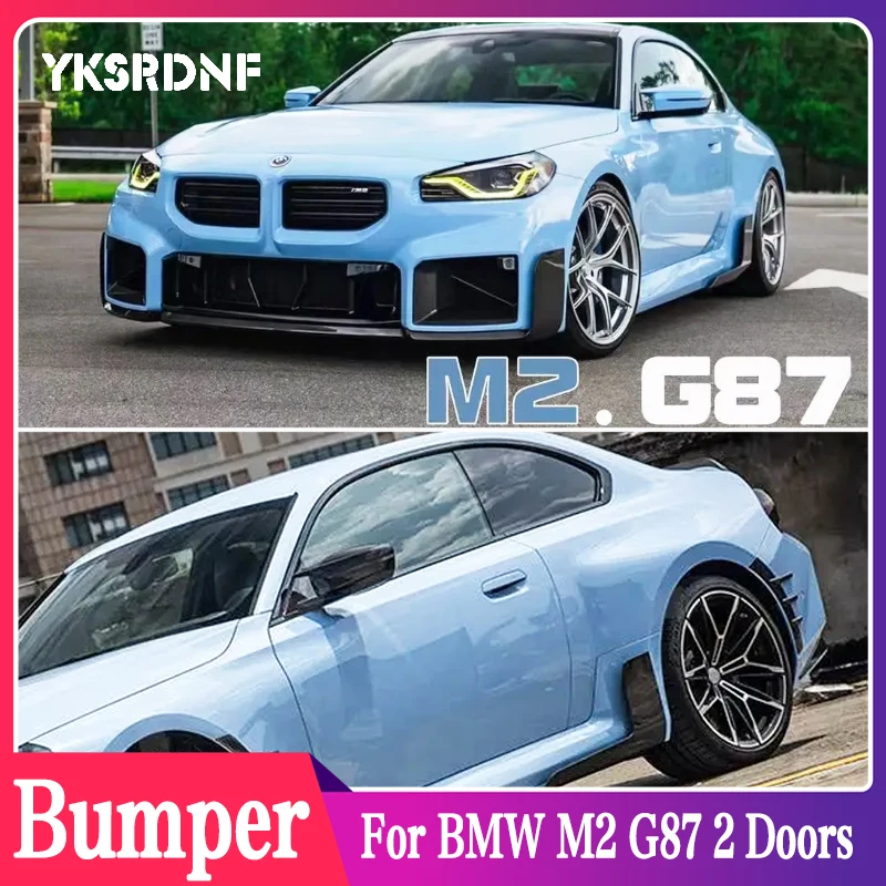 Front Bumper and Side skirts Spoiler Lip Lower Guard Blade Splitter For BMW M2 G87 2023+