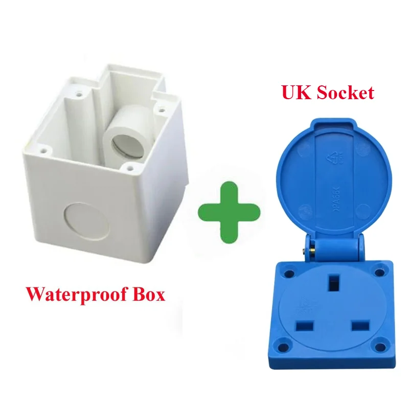 Multifunctionele AU US UK EU Duitsland Frankrijk Brazilië Zwitserland Italië Outdoor waterdichte stopcontact met bodemdoos Industrie AC-stroomaansluiting