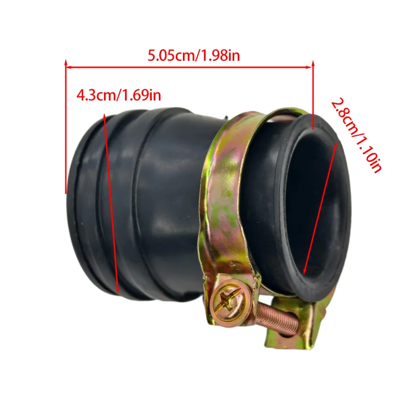 Air Inlet Pipe For GY6 50cc 4 Stroke Chinese Scooter Moped 1P39QMB Engine motorcyle part
