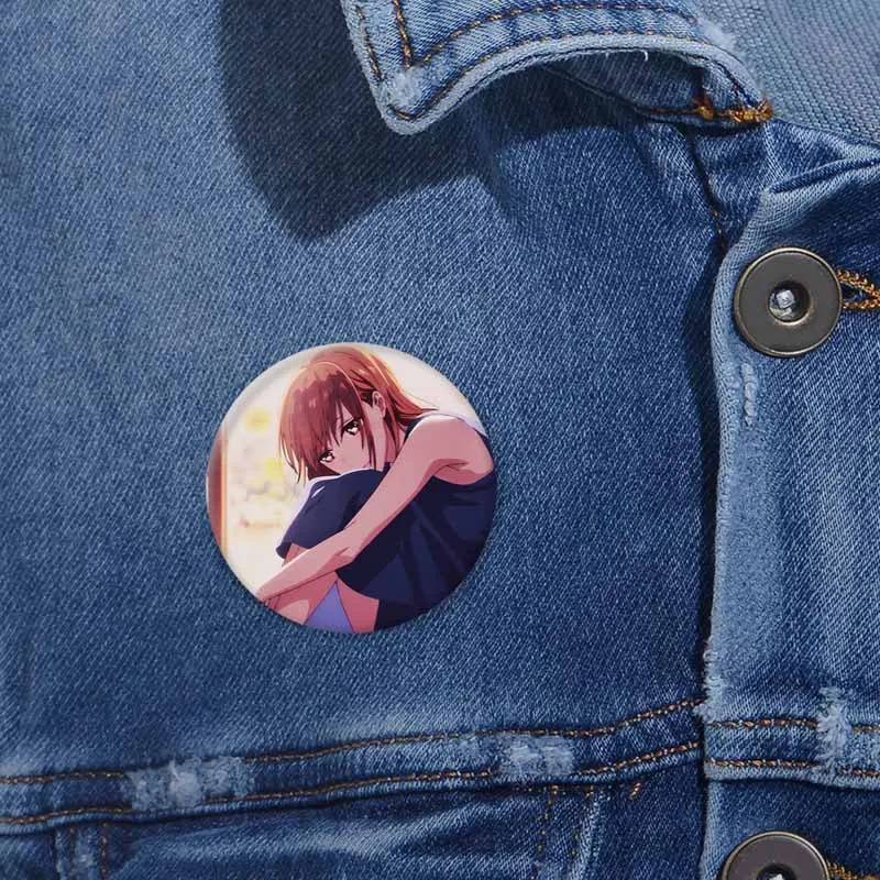 Anime Blue Box Ao No Hako Button Pins Cute Chinatsu Kano Hina Chono Taiki Inomata Cartoon Badge Pins Backpack Shirt Accessories