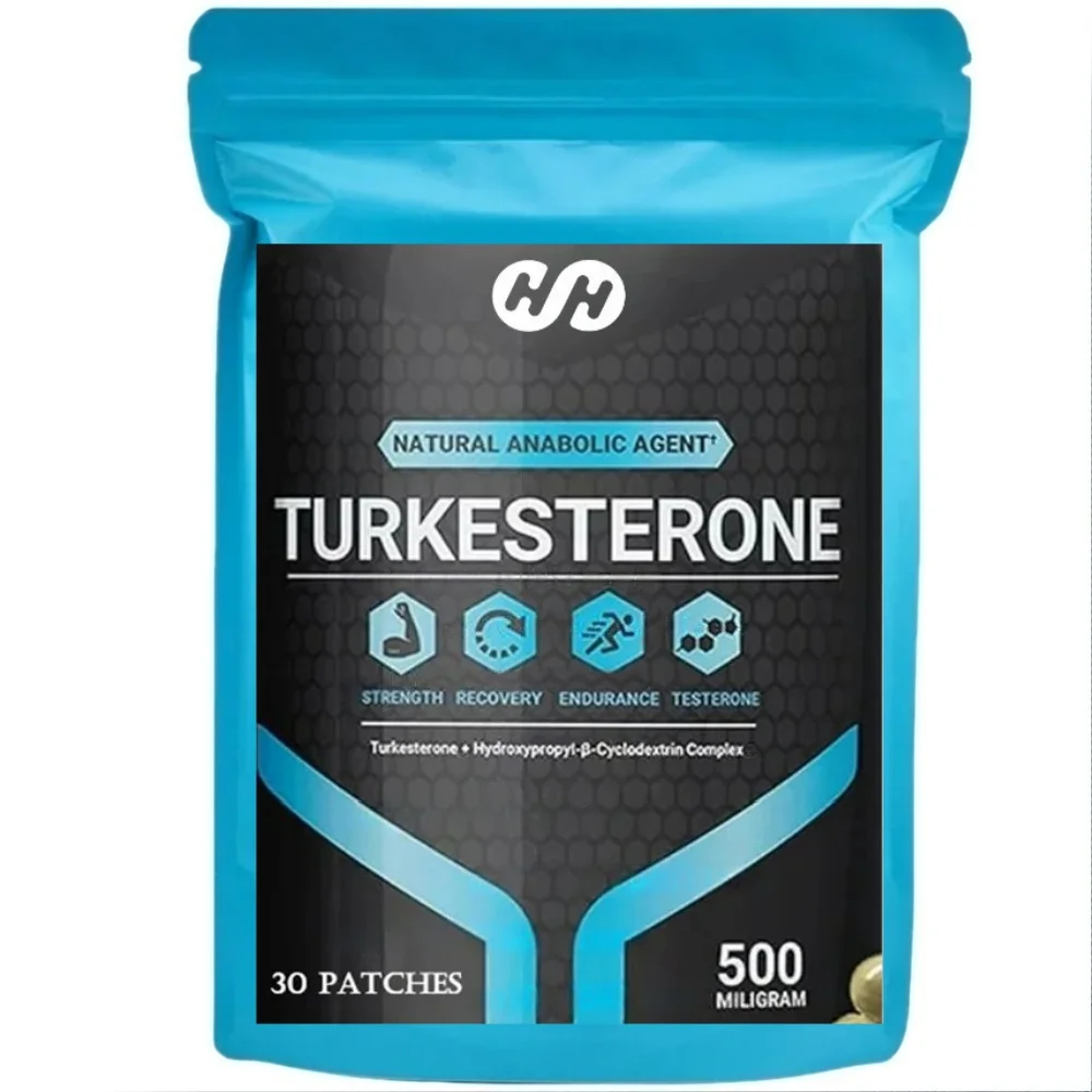 30 Patches Turkesterone Transdermal Patches Ultra High Strength for Athletic Performance & Muscle Mass