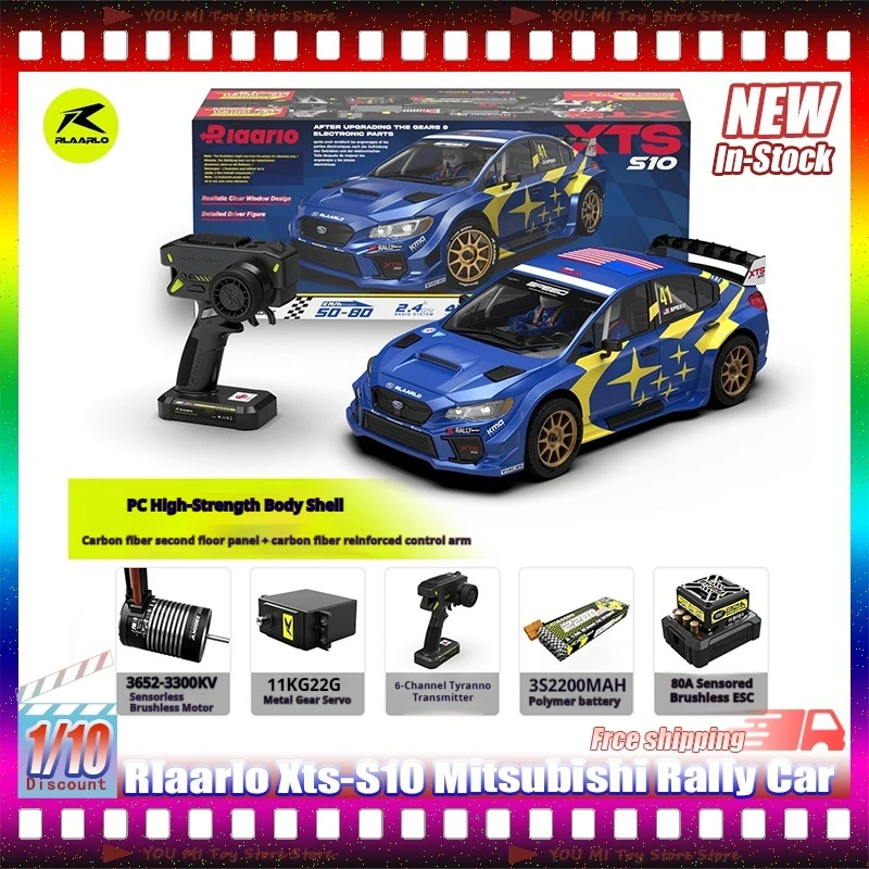 

New 1:10 Rlaarlo Xts-S10 Mitsubishi Rally Car Remote Control Model Simulation Alloy Miniature Model Custom Children'S Toys Gifts