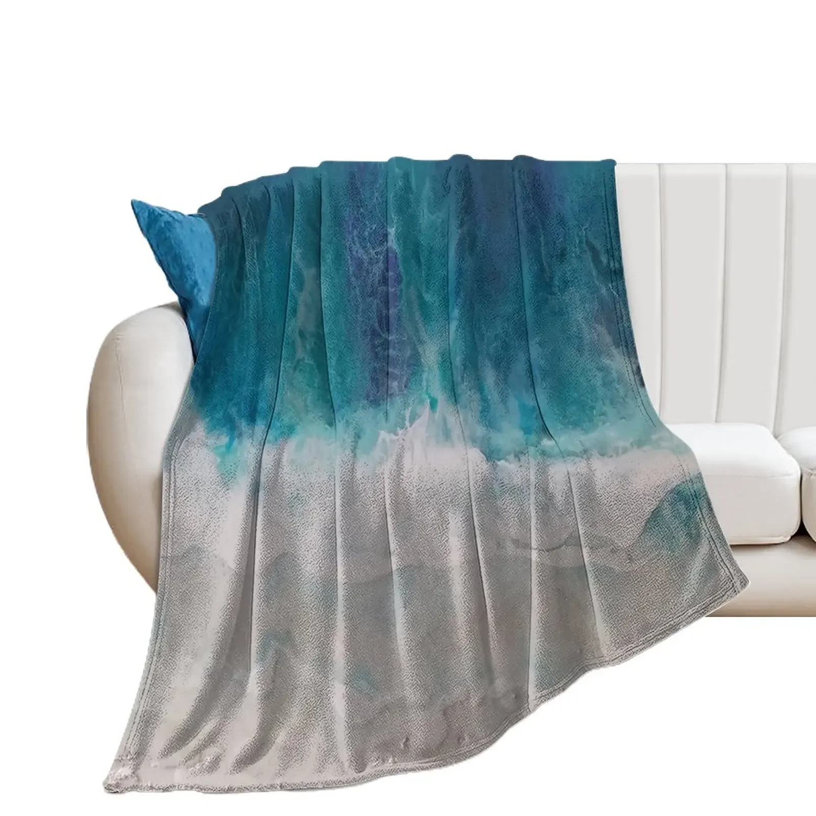 

Blue Waters by Ruby Marr Throw Blanket Bed linens christmas decoration Blankets