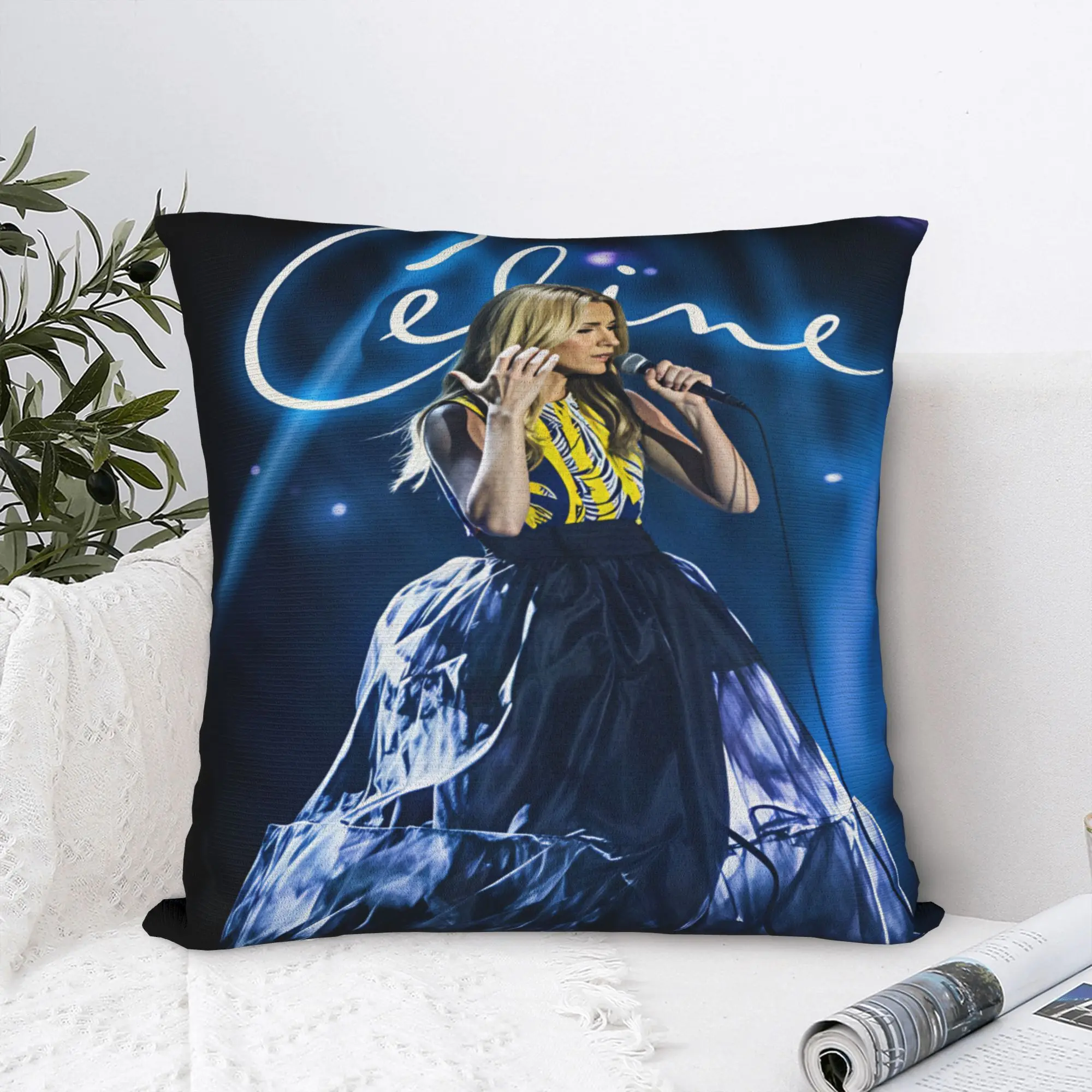 Celines Dions Paris 2026 Pillowcases  Cute Funny Pillow Case For Living Room Sofa Design Pillow Cover