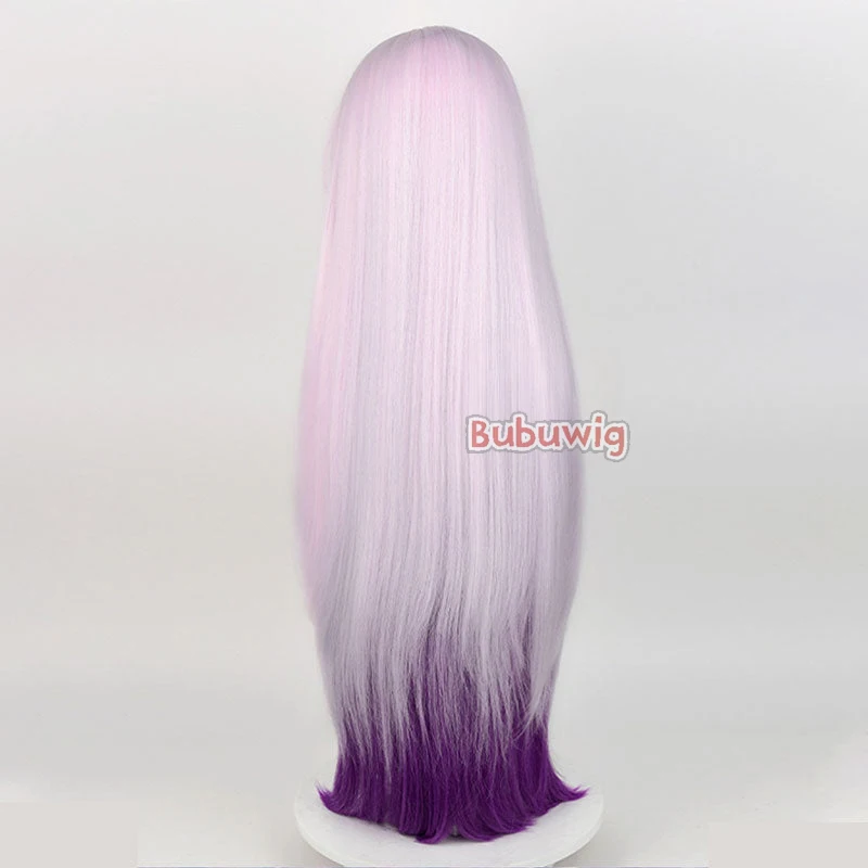 Buwig วิกวิกผมปลอม citlali natlan คอสเพลย์วิกผม genshin impact citlali natlan 90cm ยาวสีชมพูผสมสีม่วงทนความร้อน