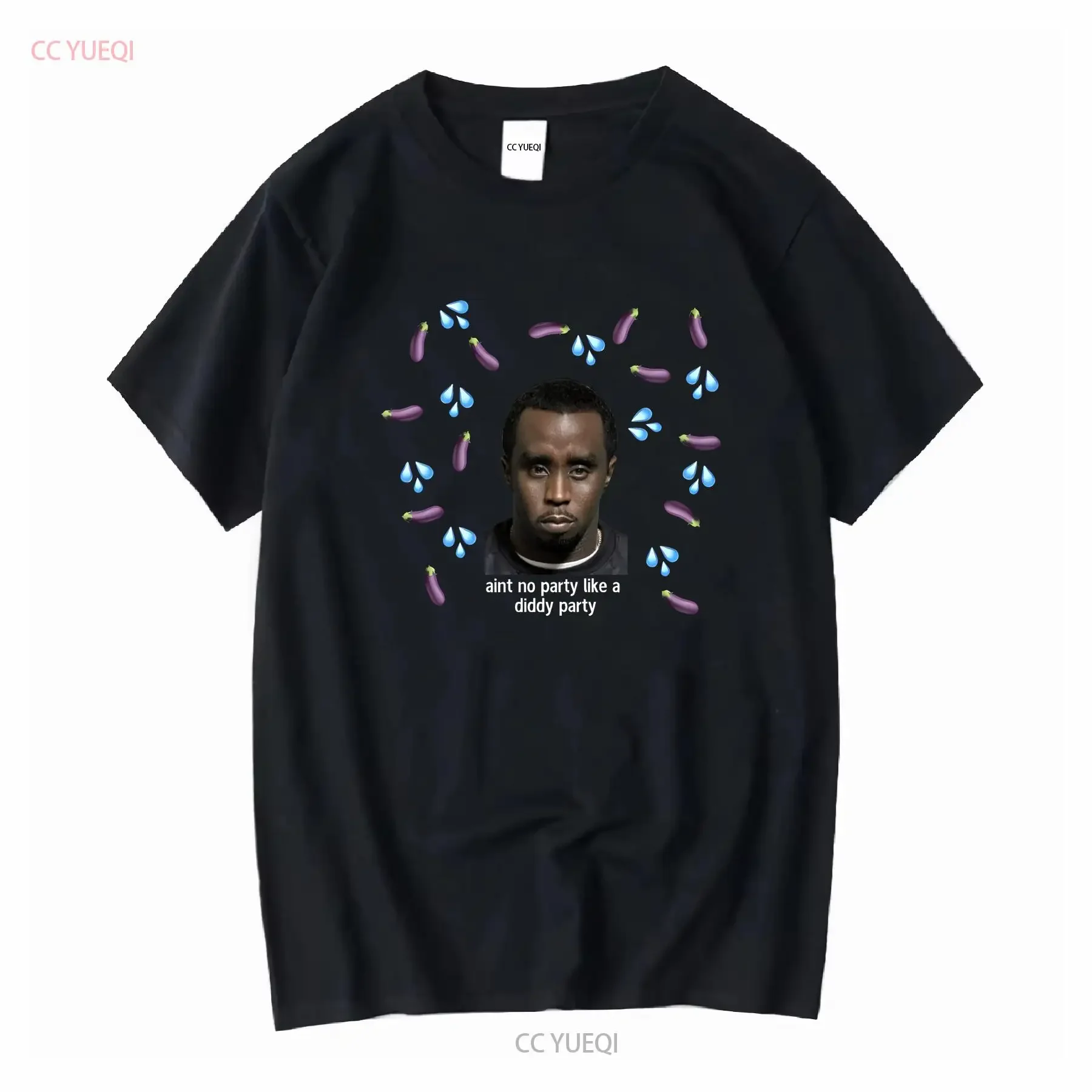 Funny P Diddy T Shirt Meme Hilarious Hip Hop for Music Love vintage Washed Stretched Slightly Casual Stylish Unisex homme
