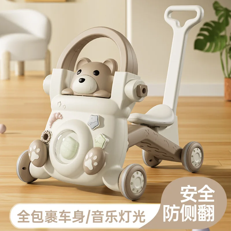 

Multi functional walking cart for infants and young children, anti roll O-shaped leg handcart, 1-year-old baby walking aid toy