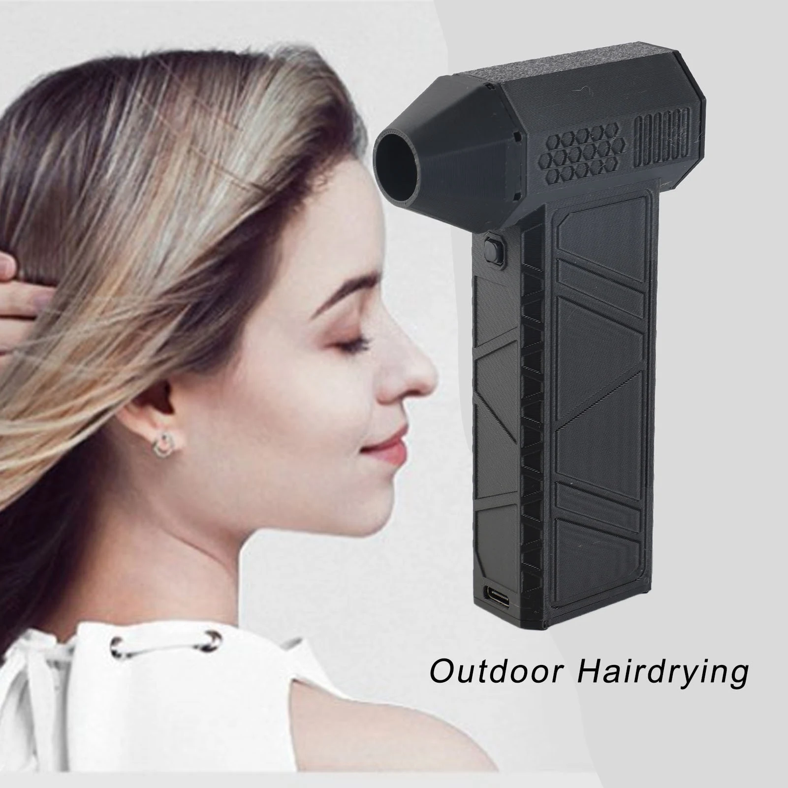 Jet Blower 300000RPM Portable Type C Fast Charging 16000mAh Speed Adjustable Electric Dry Blower Fan for Car Computer Keyboard O