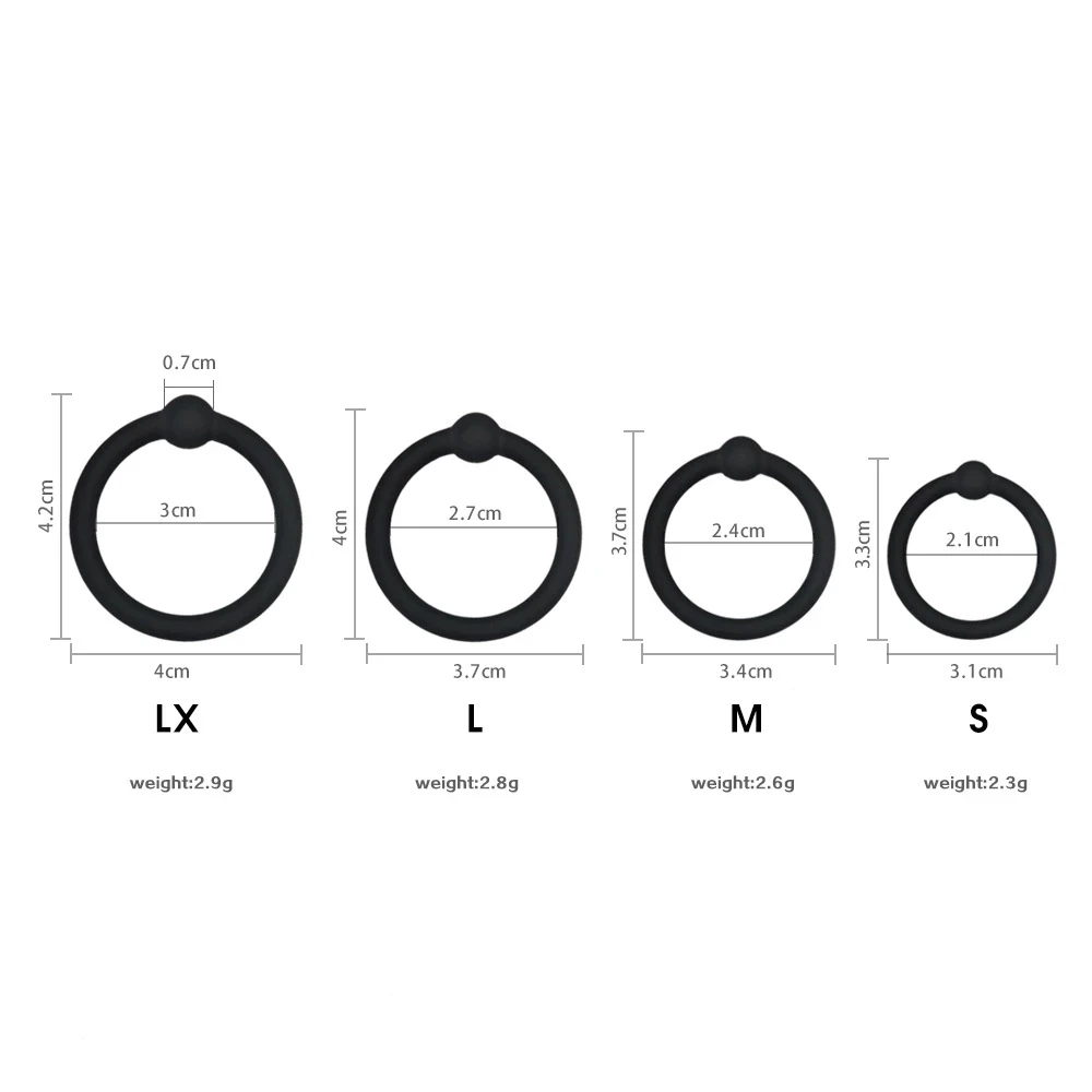 Reusable Penis Ring Silicone Male Delay Ejaculation Cock Rings Sex Toys for Men Time Lasting Scrotum Penis Sleeve Adult Toy Shop