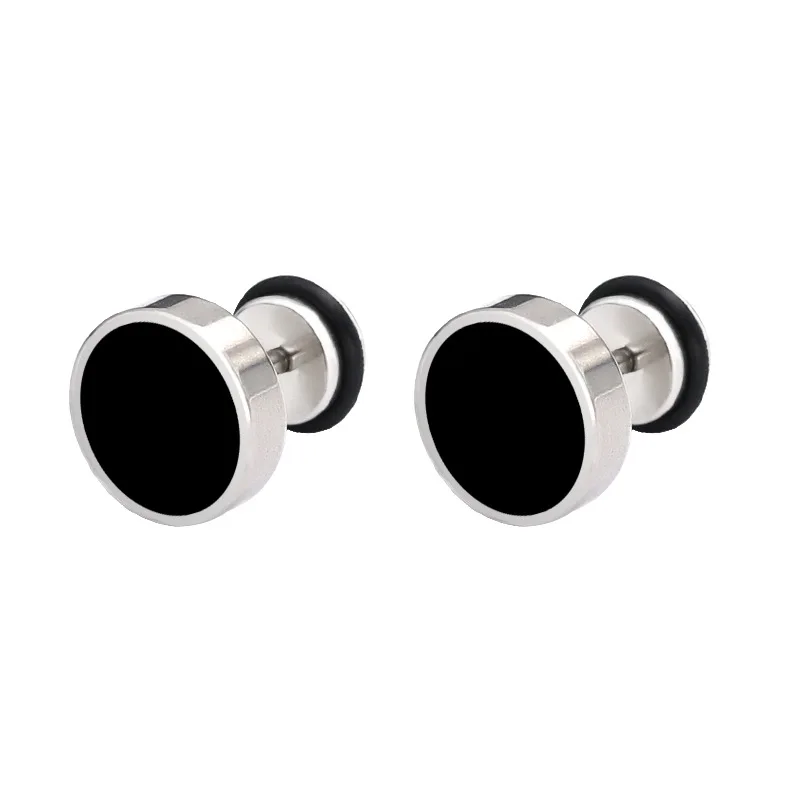 1Pair 16G Silvery Round Stud Earrings for Women Men, 316L Stainless Steel Cartilage Tragus Helix Stud Piercing Jewelry