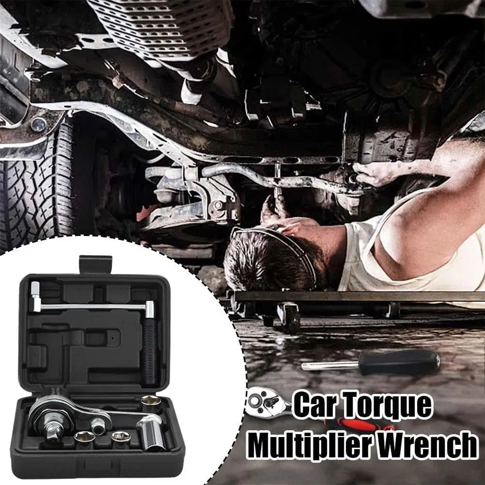Podofo 1:16 Drehmomentvervielfältiger 1/2 Zoll Antrieb Kraftsparender Schraubenschlüssel 680 N.m 17mm 19mm 21mm Autoreparaturwerkzeug für DIY Auto Garage SUV Mutternlöser – Detail 4