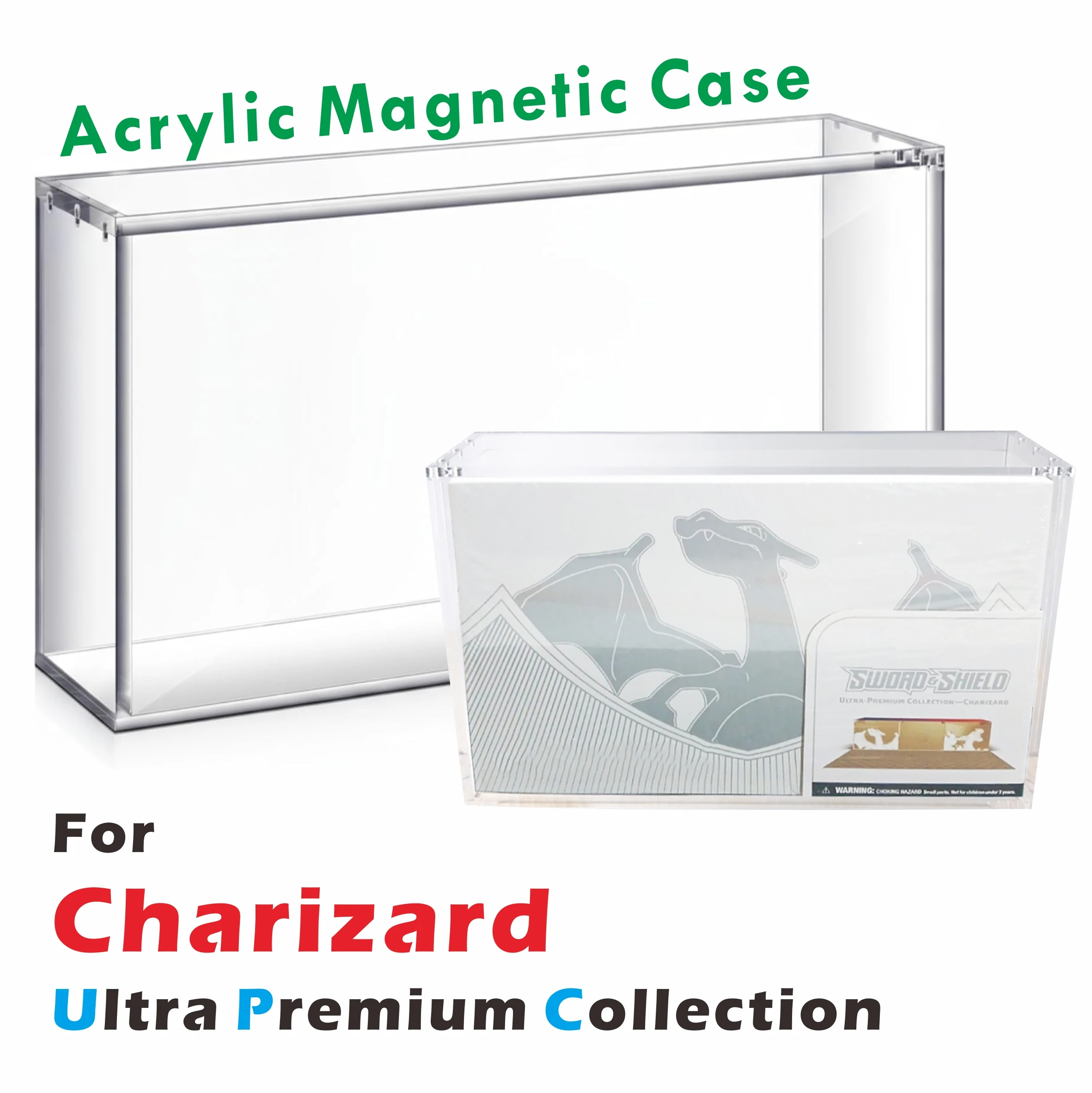 Vitrina magnética acrílica para PKMN Charizard Ultra Premium Collection UPC