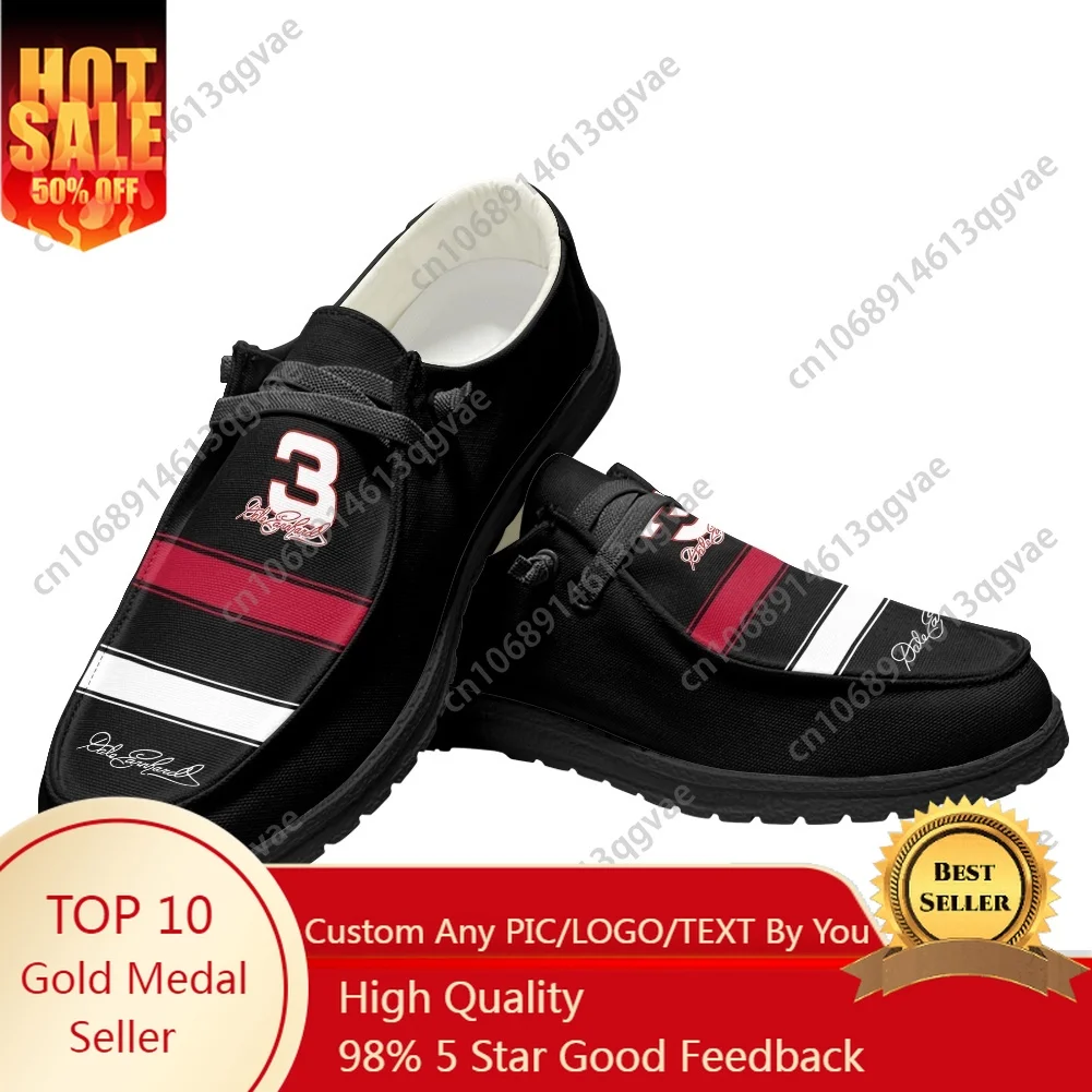 

Dale Number 3 Earnhardt Furry Casual Shoes Flat Shoe Men Woman Breathable Outdoor Lightweight Footwear Custom Shoe