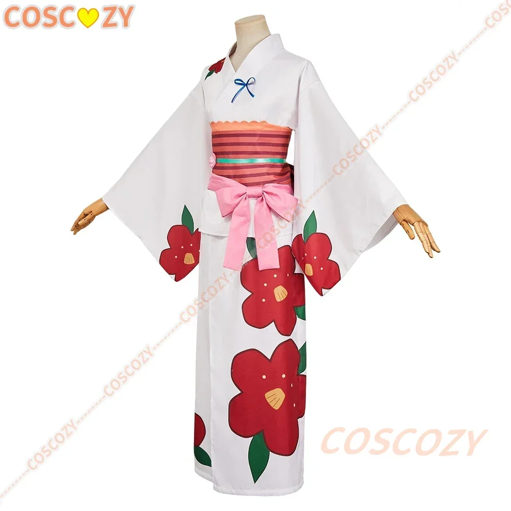 КосплейАниме Унитаз Яширо Нене Костюмы для косплея Роза Сетка Парик Кимоно Униформа Одежда Костюмы Женщины Девушки Цветочный узор Ба