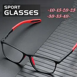 Unisex Ultralight Silicone TR Sports Myopia Glasses Anti Blue Light Men Basketball Anti-Shedding Eyewear Prescription Eyeglasses