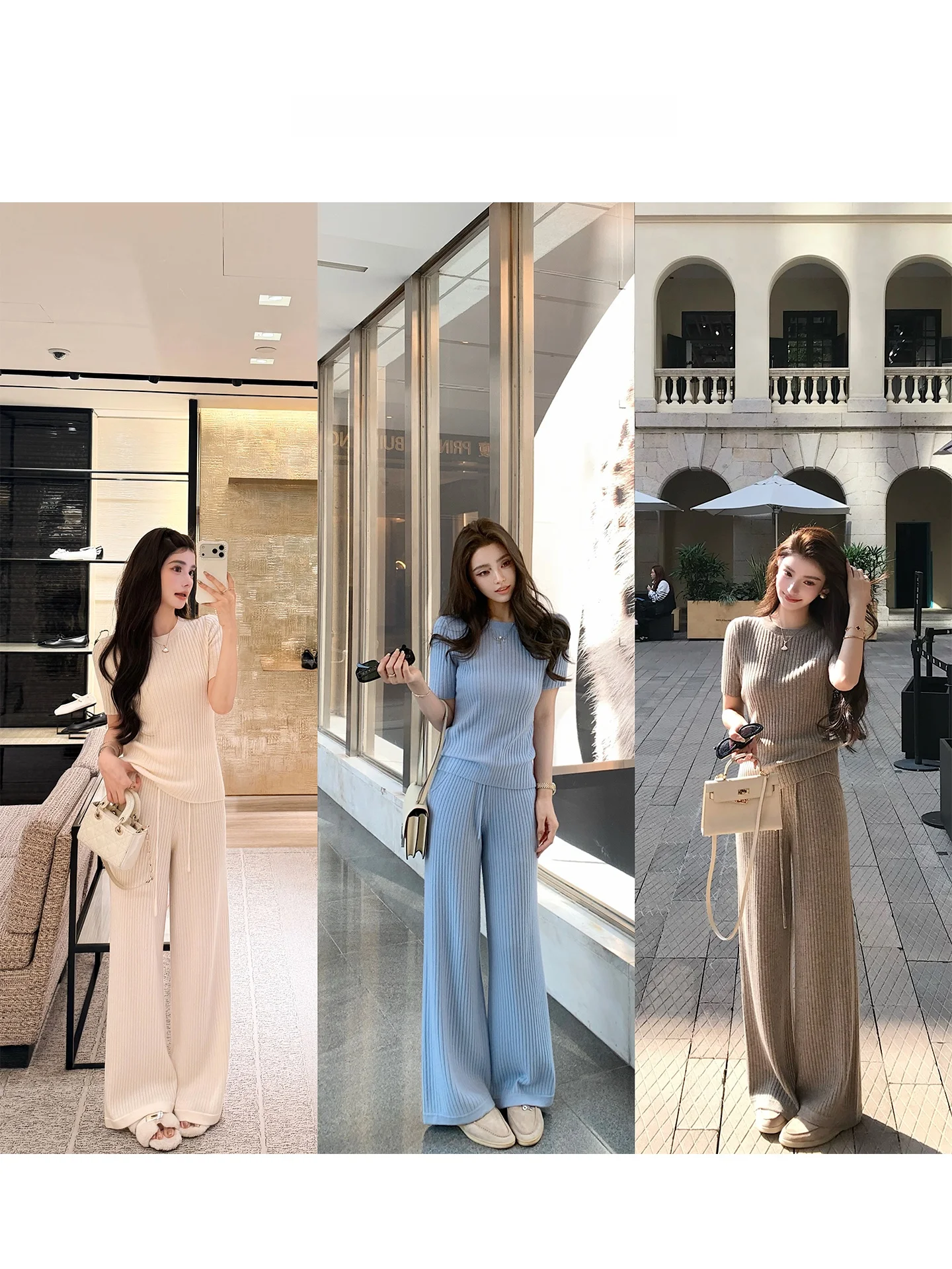 

Camere And Wool Set Ele Sister Outfit High Quali Faionable Casual Sle round Ne Two Piece Winter Ensemble