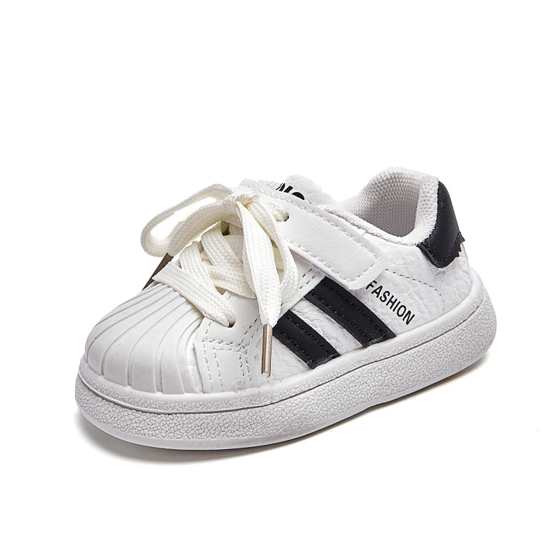 New Spring Autumn Baby Shoes Leather Toddler Kids Sneakers Outdoor Boys Tennis Soft Sole Fashion little Girls Sneakers EU16-26