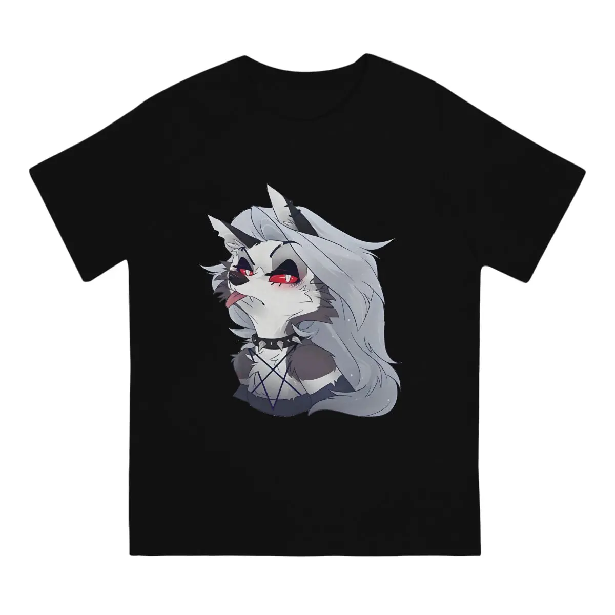 Loona T-Shirt for Men H-Helluuva B-Boss Vintage 100% Cotton Tee Shirt Crewneck Short Sleeve T Shirts Printing Tops