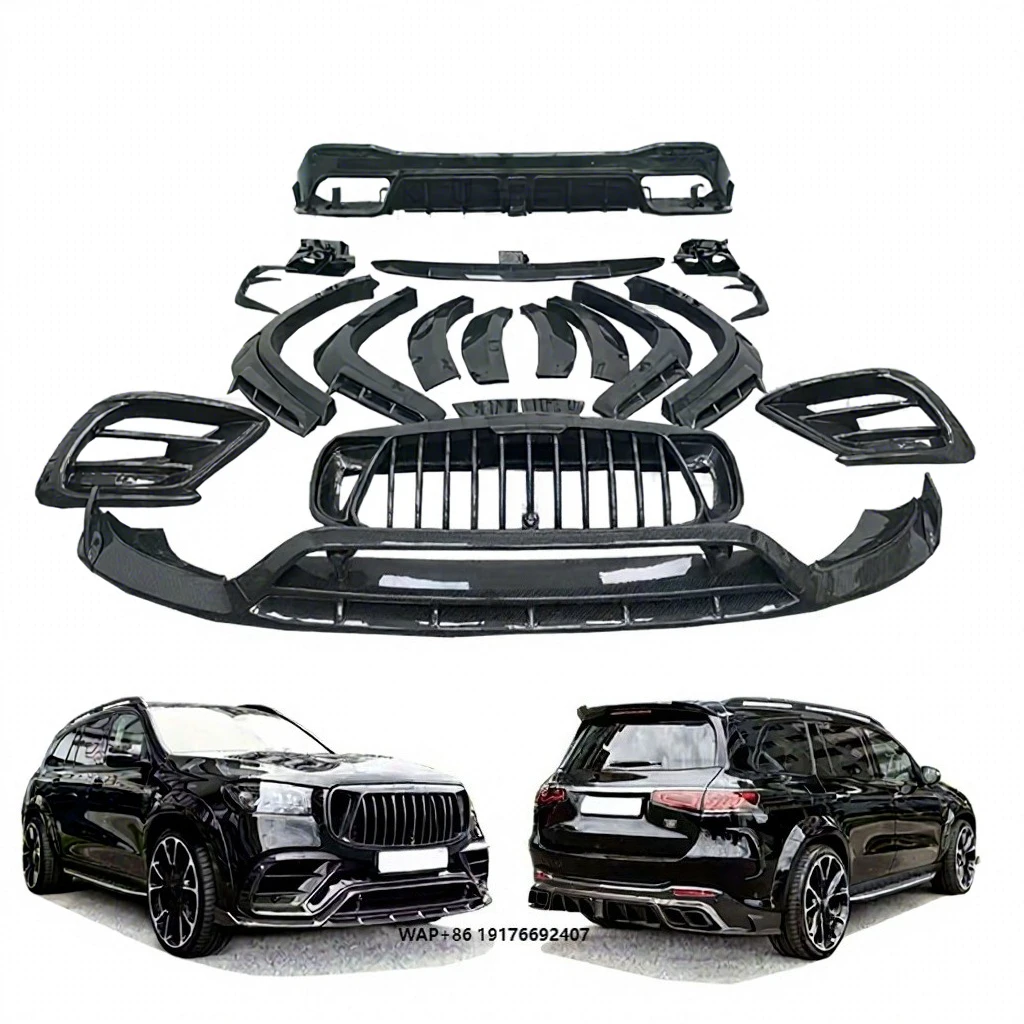 

Carbon Fiber M Style Body Kit for 2020-2024 GLS X167 GLS63 MSY Style Front Lip Rear Diffuser Grill Wheel Brow Spoiler