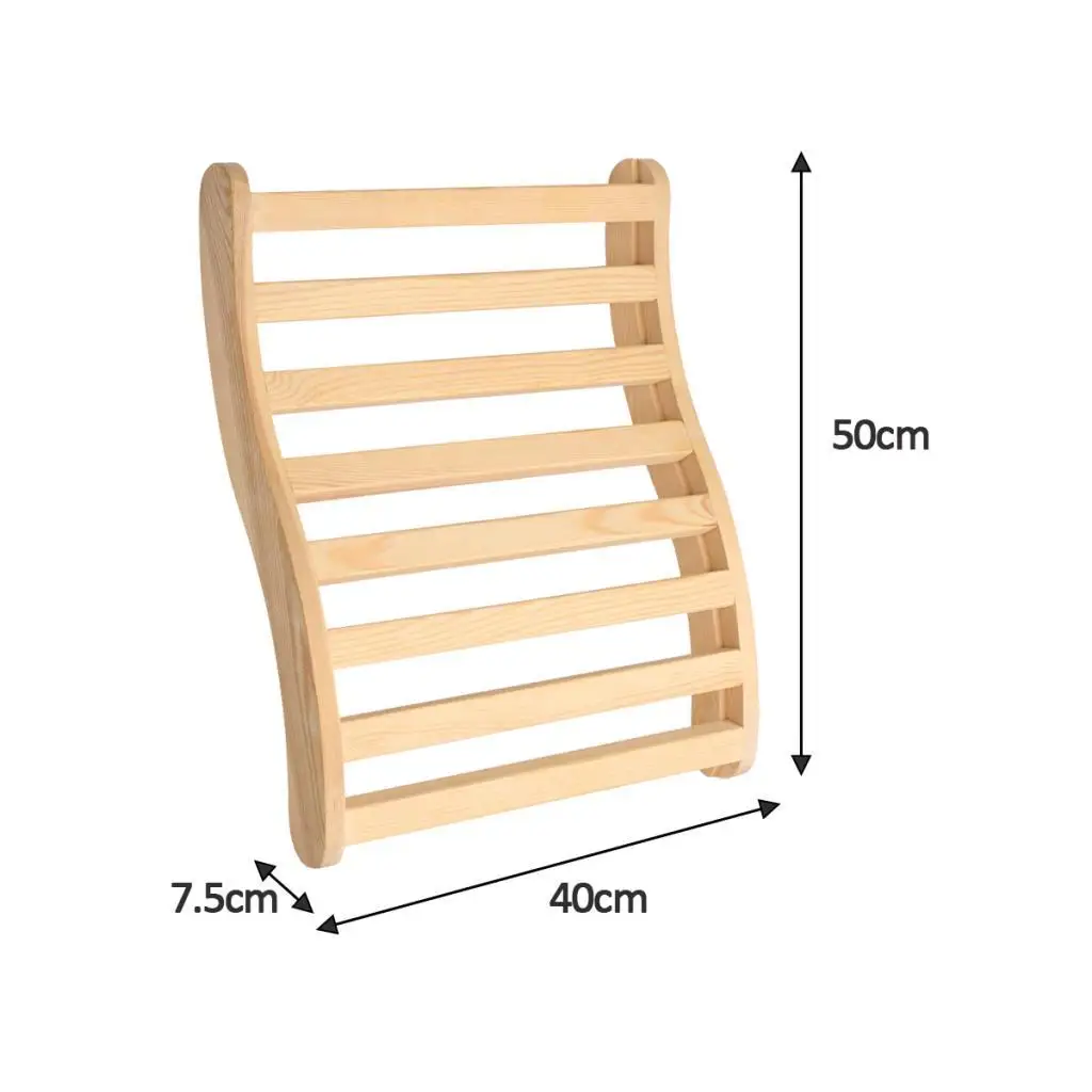 Sauna Backrest Pillow Ergonomic Backrest Sauna Accessories Sauna Chair Back Wooden for Sauna Barrel Sauna Bathing Steam Room