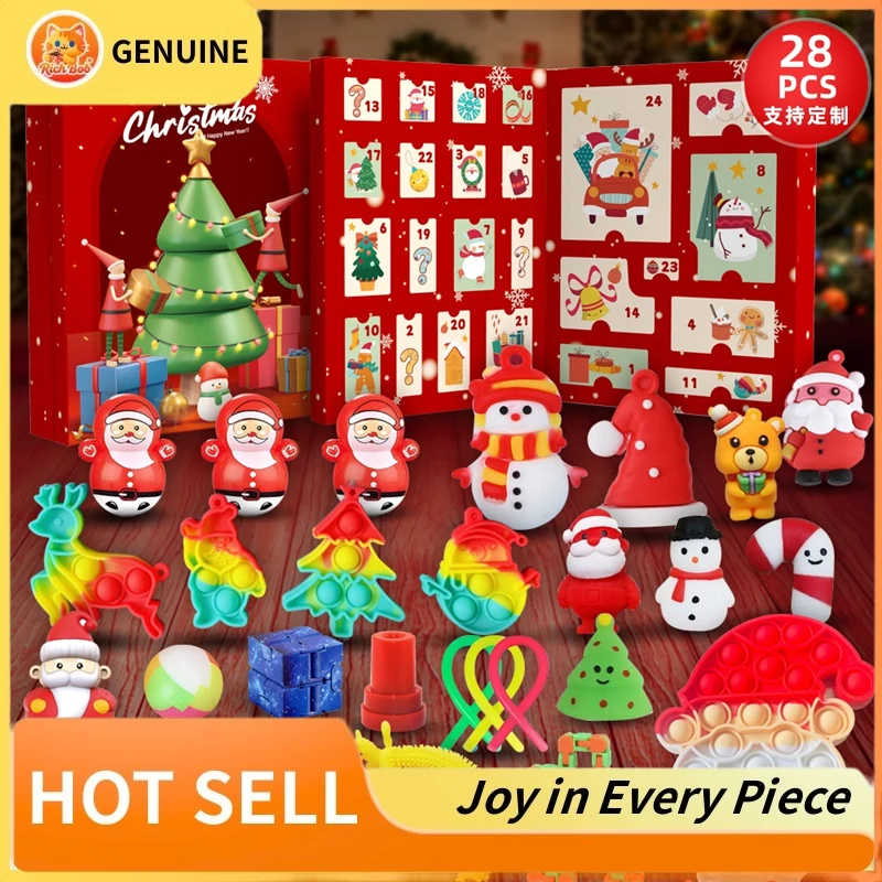 

Новый рождественский обратный отсчет, слепая коробка, модный фестиваль, детский календарь, подарок, 24-дневное украшение обратного отсчета, подарки «сделай сам», головоломка, загадочная коробка