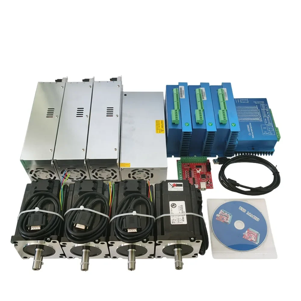 

European Union Warehouse 4 axis 8N.m 1200oz.in hybrid stepper motor Closed loop nema 34 stepper motor