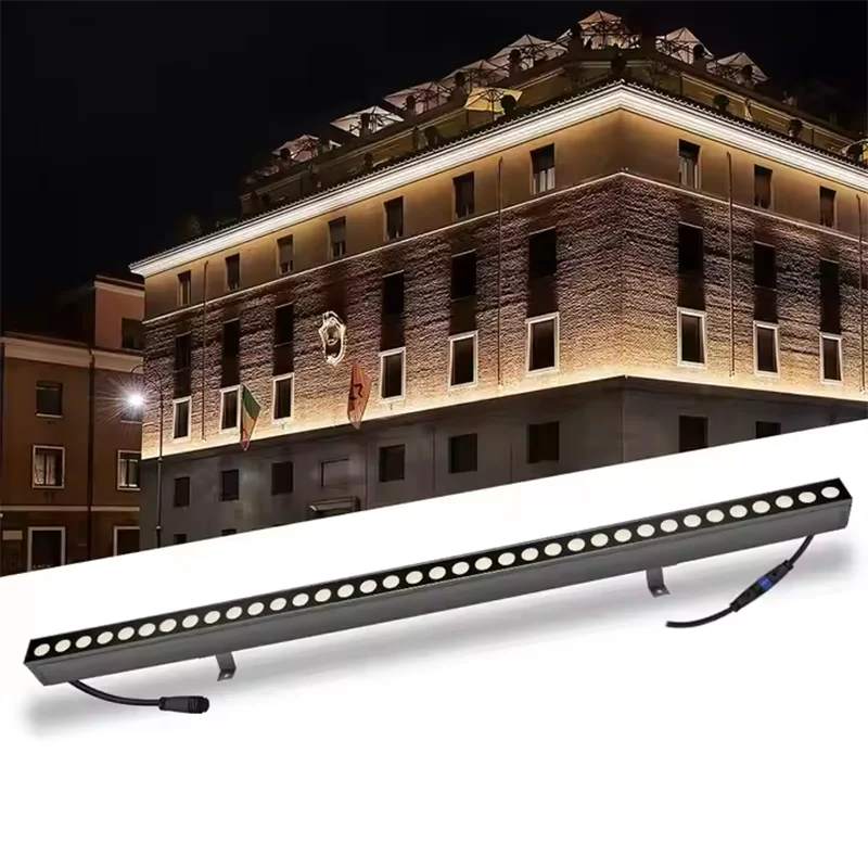 36W RGB LED Wall Washer Light Linear Bar Floodlight Outdoor Wall Lamp 85-265V Landscape Light IP65 Waterproof with remote