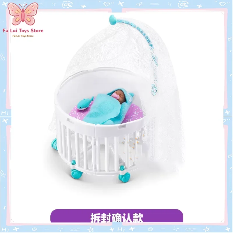 

ZURU 5 Surprise My Mini Baby Series 2 Mystery Capsule Realistic Mini Baby Playset Stroller Crib Miniature Doll Cute Toy In Stock