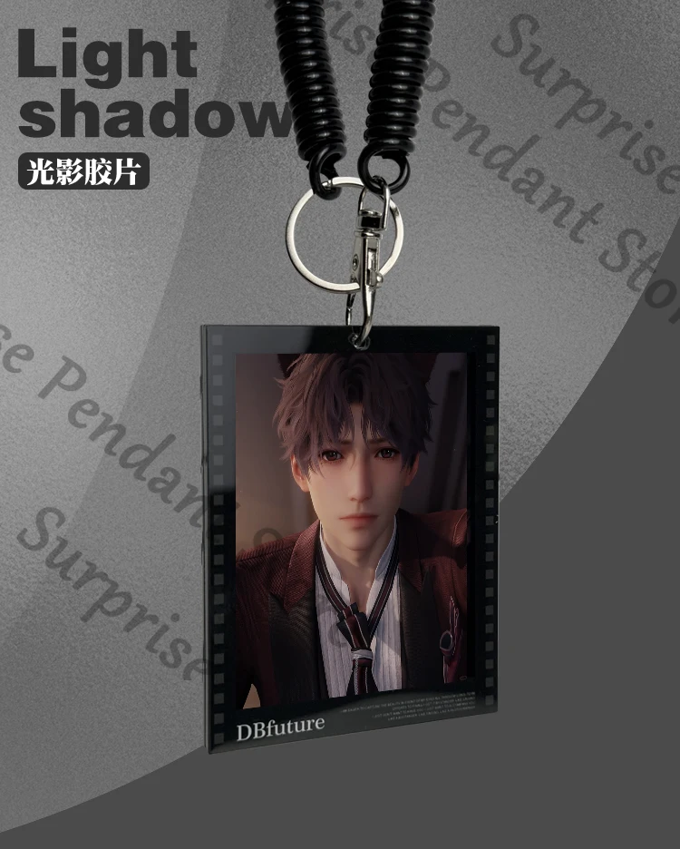 Anime amor e espaço profundo rafayel cosplay dos desenhos animados chaveiro mascote filmes reversão pingente ornamento acessório chaveiro ambido presente