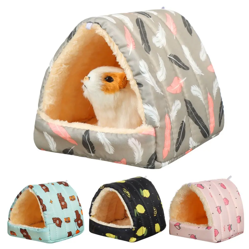 Soft Comfortable Mini Cage Winter Hamster House Warm Mat Small Animal Sleeping Bed Guinea Pig Nest Guinea Pig Nest