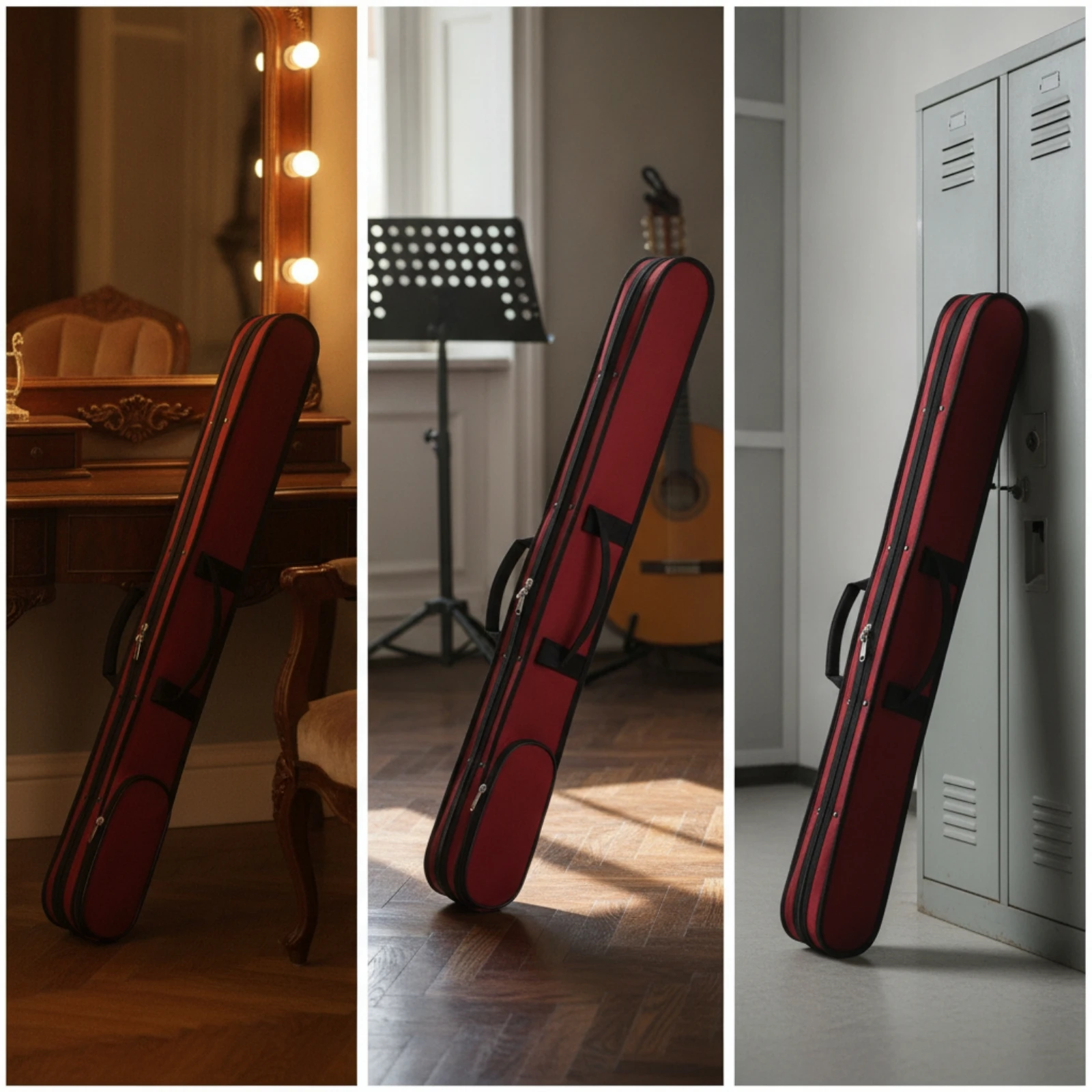2 Pieces Cello Bow Case Reinforced Double Bass Bow Case Portable Sturdy for Cellists, Travel, Music School - view 6