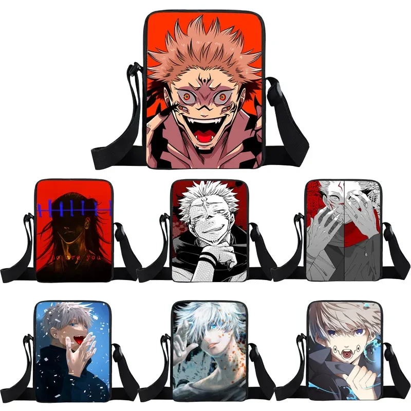 Japanese Anime Jujutsu Kaisen Yuji Itadori Girls Messenger Bag 5t5 Small Shoulder Bag Women Handbag Teenager Crossbody Bags