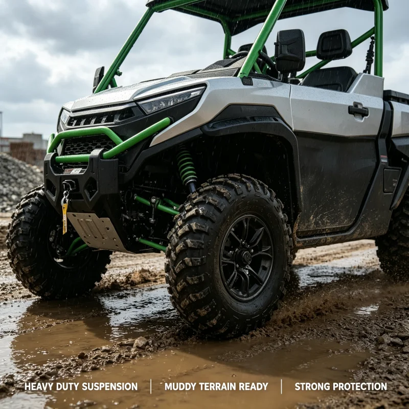 Outdoor Adventure Utv - 工場価格 4x4 電動ハンティングUTV 静音サイドバイサイド車両 貨物台付きで持続可能なアウトドアアドベンチャーに最適