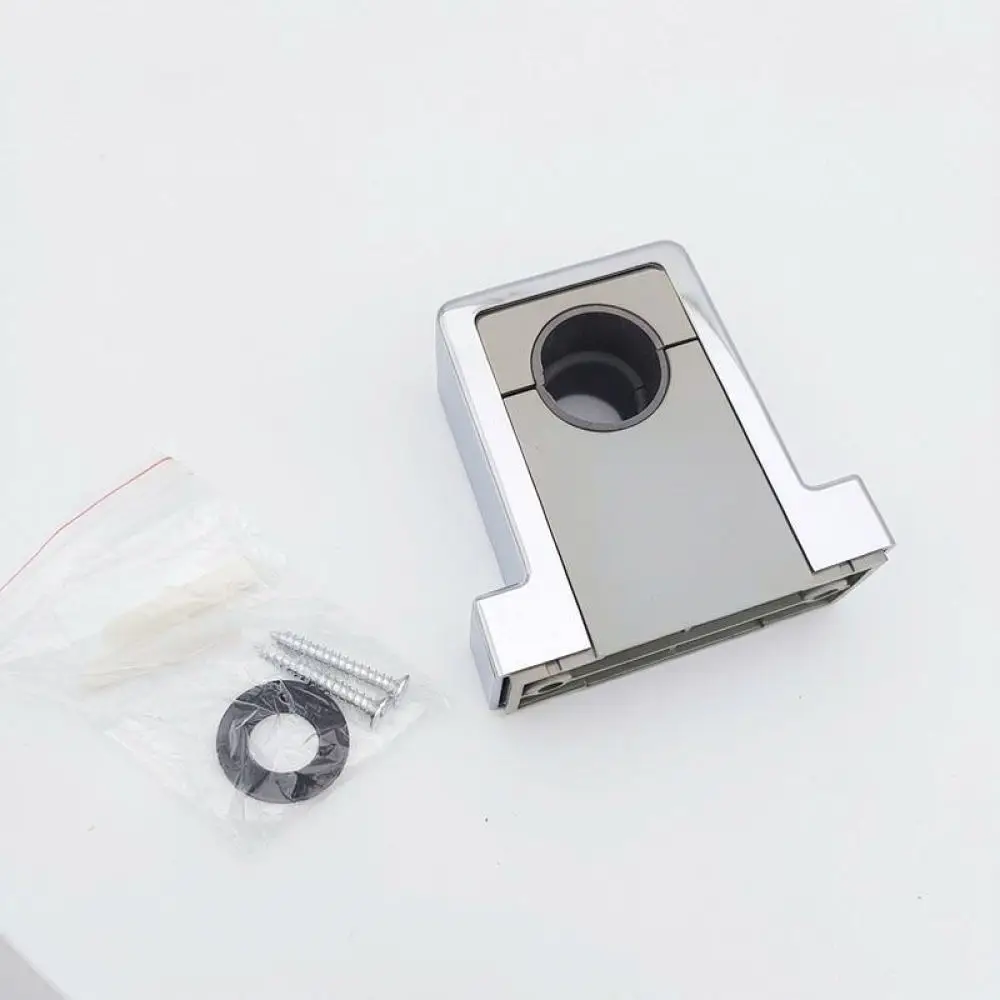 Chrome Shower Rail Bracket For For Jiurong Bathroom Shower Head Holder Replacement Parts ABS Fixed Pipe Support Stand