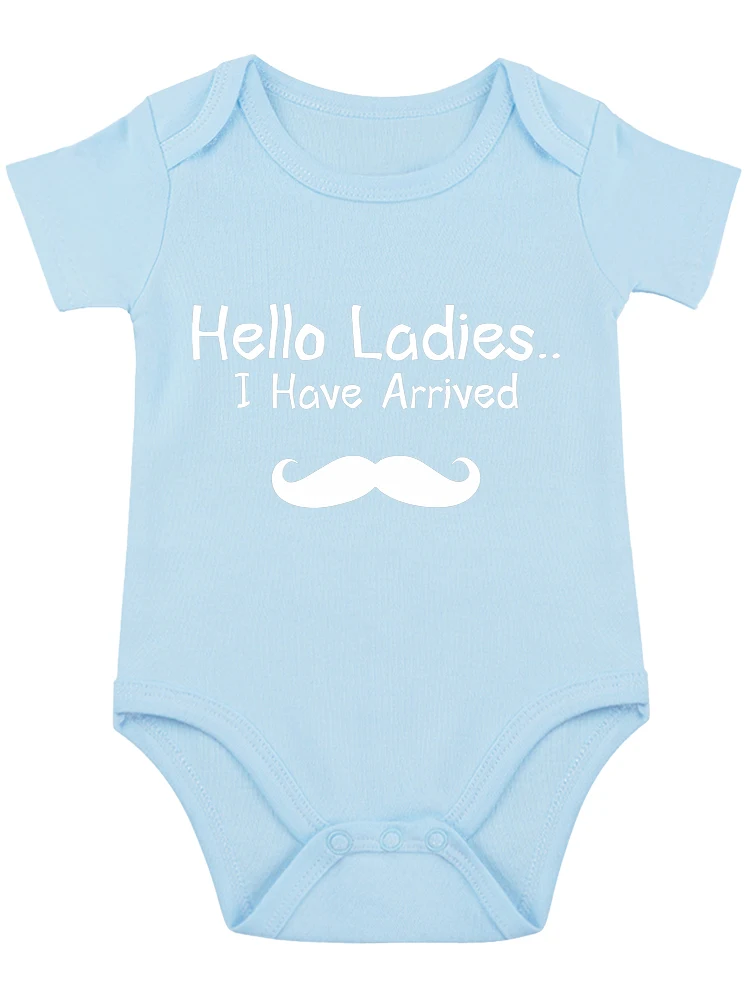 Hello Ladies I Have Arrived Funny Baby onesie Baby Essentials Baby Bodysuit Newborn Boy Clothes Baby Romper