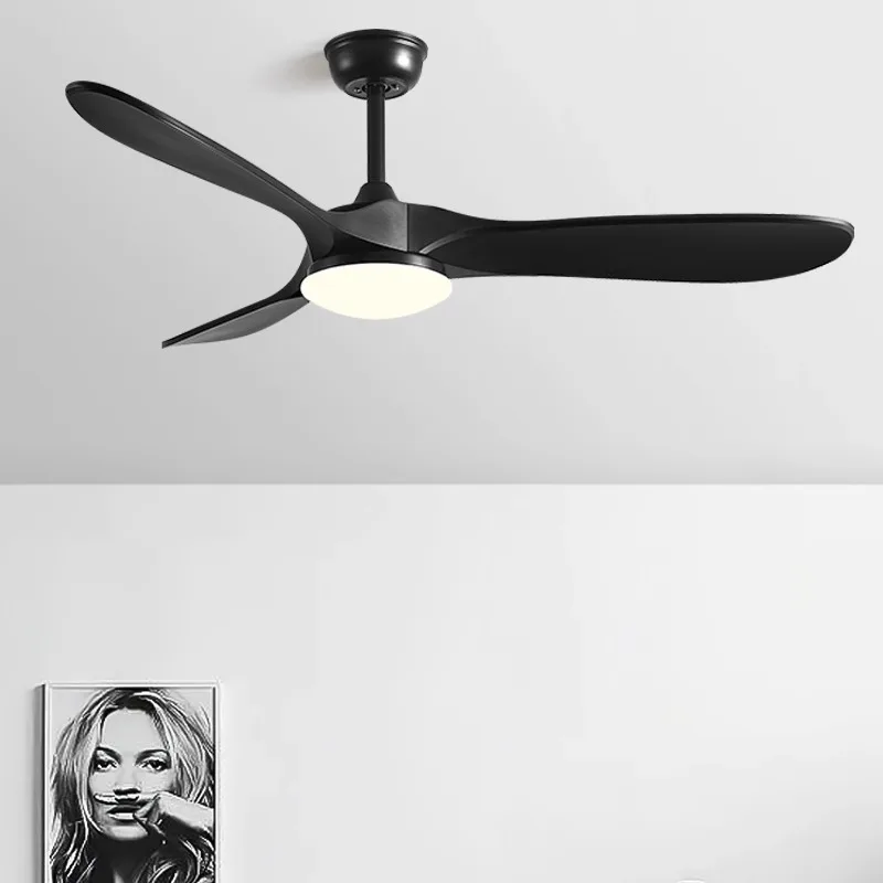 85-265V 42 52 Inch Ceiling Fan Industrial Vintage ABS Ventilator With Light Remote Control Decorative Blower Retro Large Fans