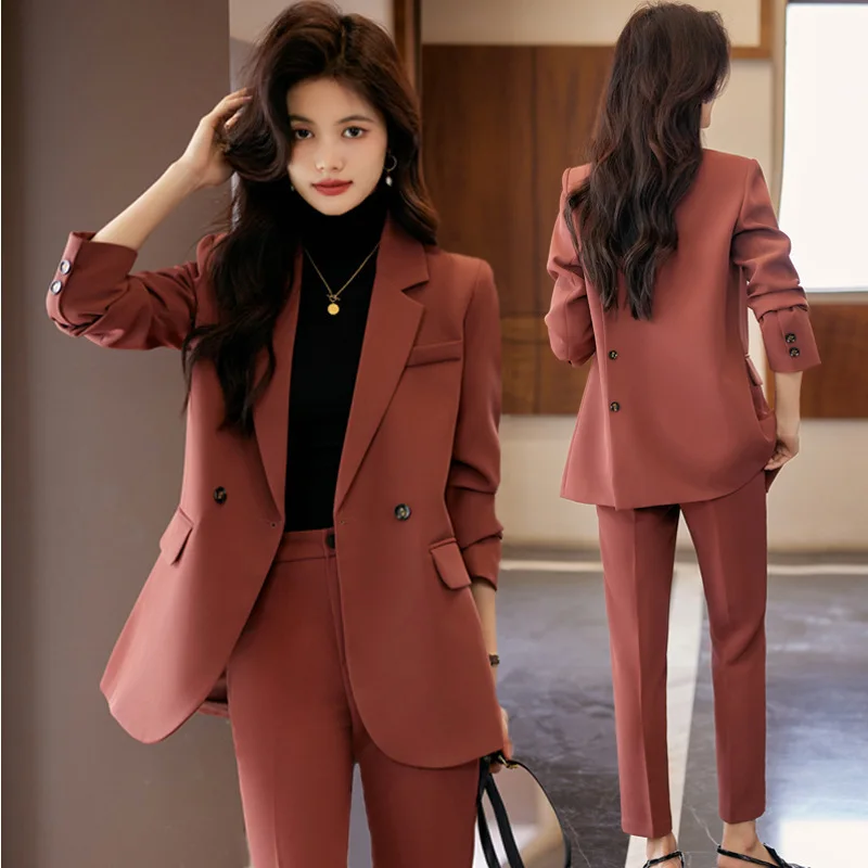 High-End Suit Jacket for Women Spring and Autumn New Casual Fashion Temperament Goddess Style Business Wear Suit Suit Overalls