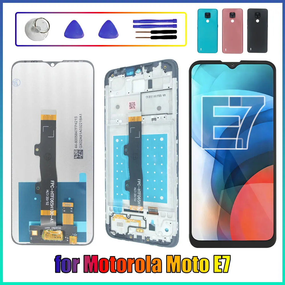 6.5For Motorola Moto E7 LCD XT2052 XT2095-1 Lcd Display Screen Touch Screen Digitizer For Moto E7 Digitizer display screen part