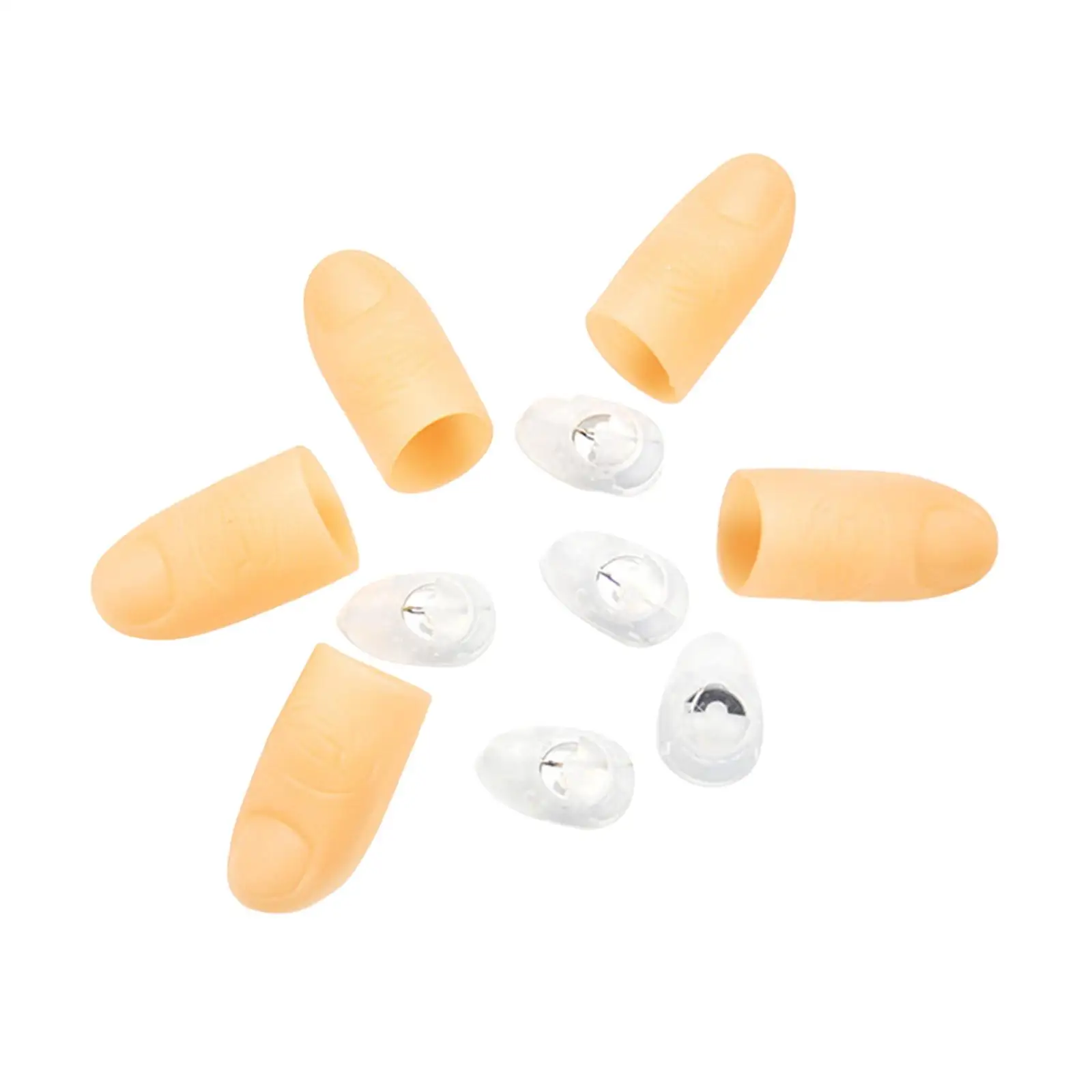 2 luci da dito a LED, punte per pollice, per spettacoli di Halloween