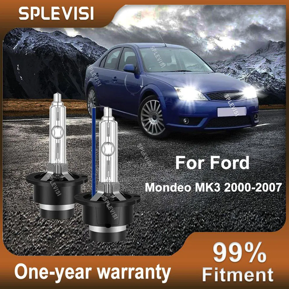 

2 шт., белые лампы для Фар Ford Focus MK1 66240-66040 Focus C-MAX 1998-2004 Mondeo MK3 2003-2007