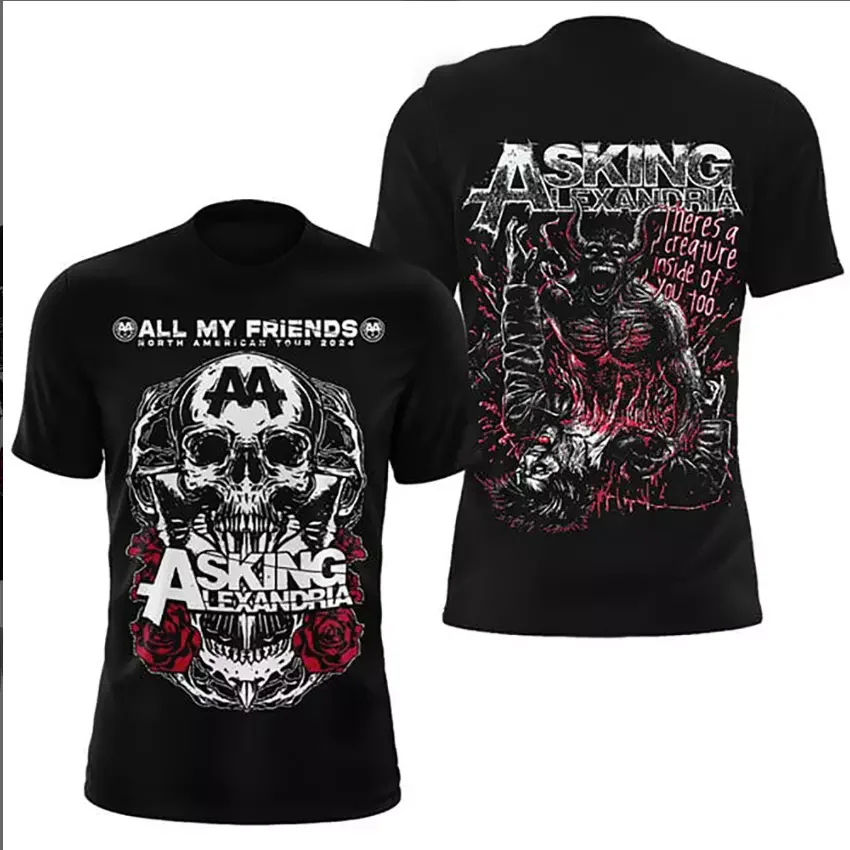 تي شيرت Nazareth Rock Band Hair Of The Dog غلاف ألبوم AOP ثلاثي الأبعاد