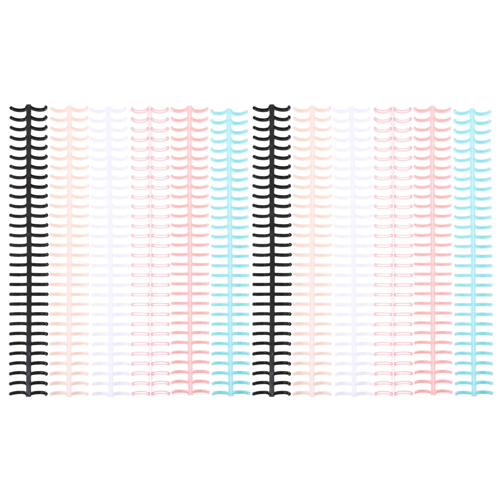 Spirales de reliure pour carnet de notes, 12 pièces, bobines de colonne vertébrale segmentées à feuilles mobiles, reliure rétro à faire soi-même, spirale Flexible pour papeterie scolaire et de bureau