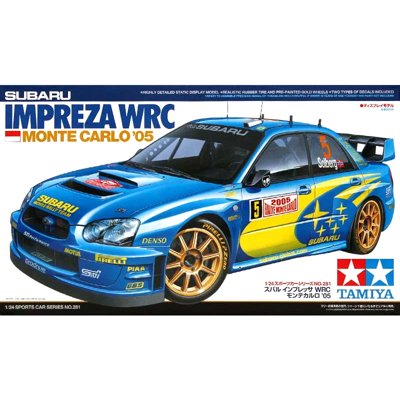 Tamiya 1:24 Schaal Plastic Auto Model Assemblage Impreza Wrc Monte Carlo 'S 05 Model Auto Collectie Speelgoed Building Kit Diy 24281