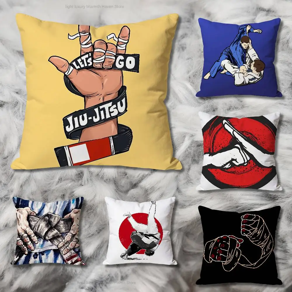 

B-Brazilian J-Jiu J-Jitsu BJJ Various Sizes Square Pillow Case For Car Home Bedchamber Decor Custom Valentine gift