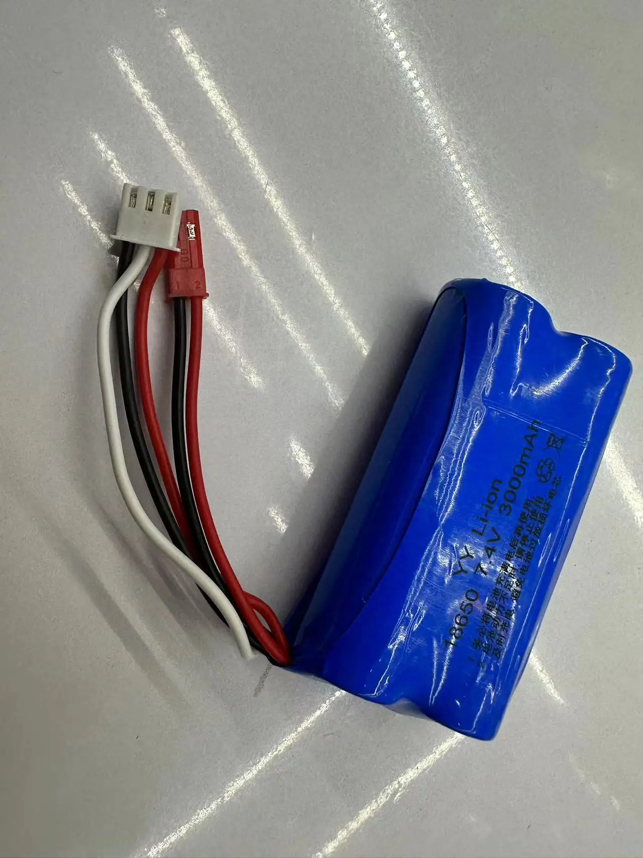 Original Genuine 18650 Lithium Rechargeable Battery 3000MAH 7.4V Model Airplane High Rate Toy Vehicle and Boat JST